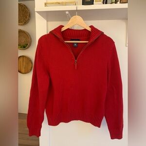 Charter Club Petite 100% cotton Zip Sweater